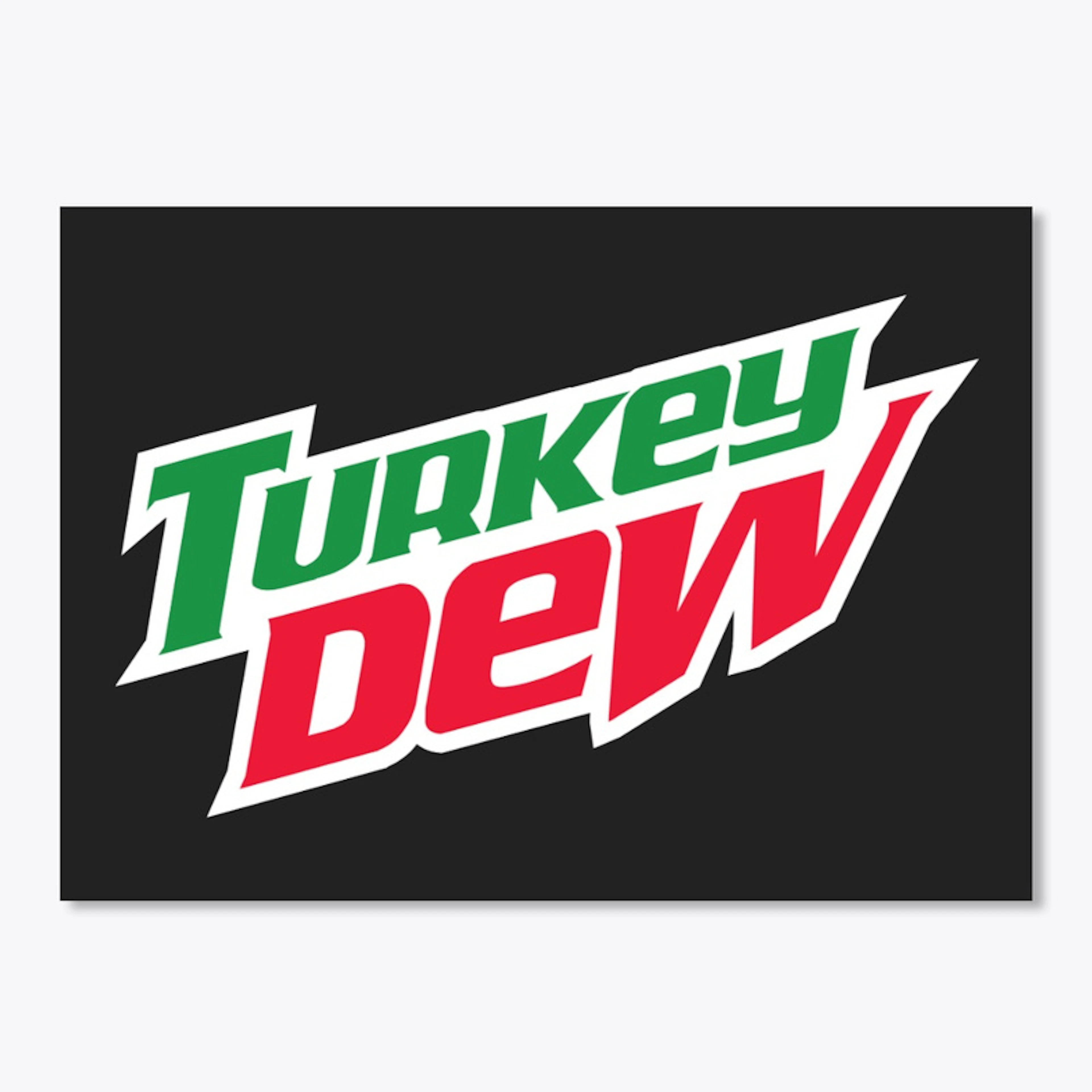Turkey Dew Sticker
