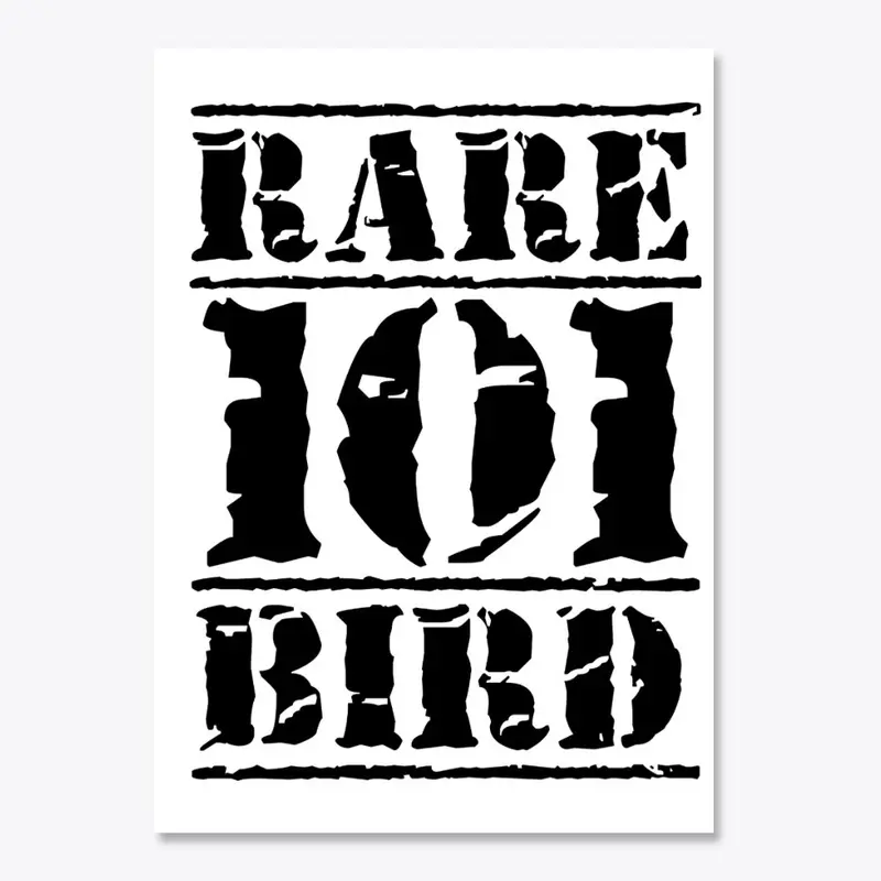 Rare Bird 101 Stamp Sticker (white)