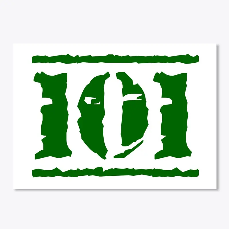 101 Stamp Sticker (green)